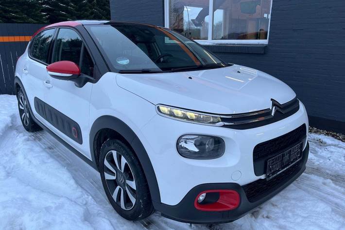 Hvid Citroën C3 fra 2018 set udefra