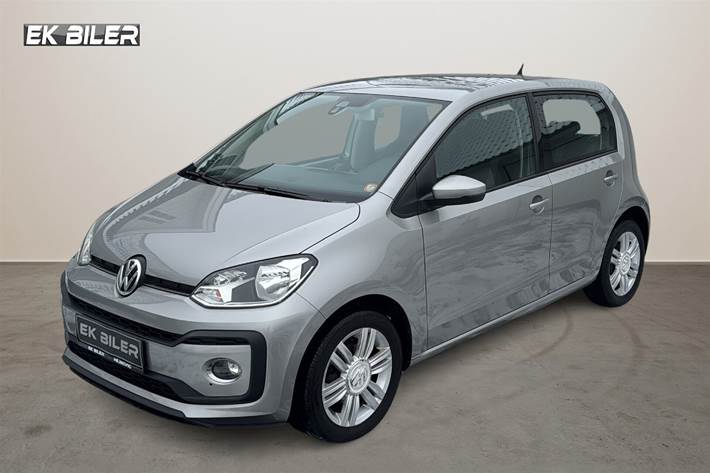 Grå VW up fra 2016 set udefra