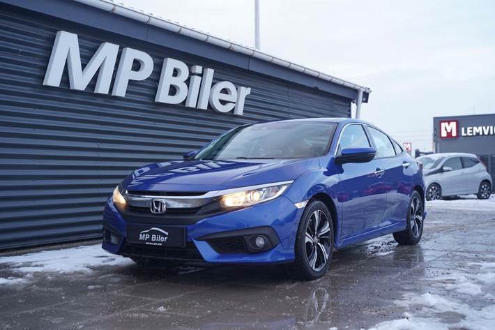 Grøn Honda Civic fra 2019 set udefra