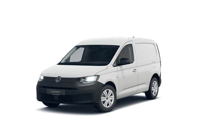 Hvid VW Caddy fra 2026