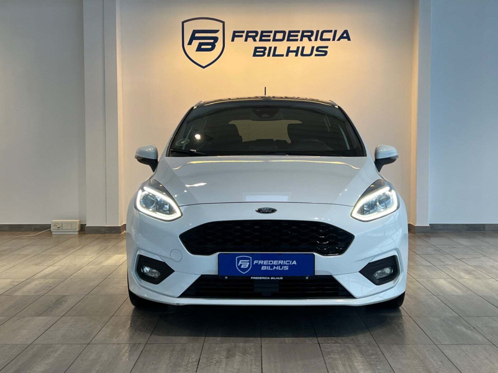Hvid Ford Fiesta fra 2018