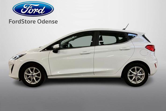 Hvid Ford Fiesta fra 2021