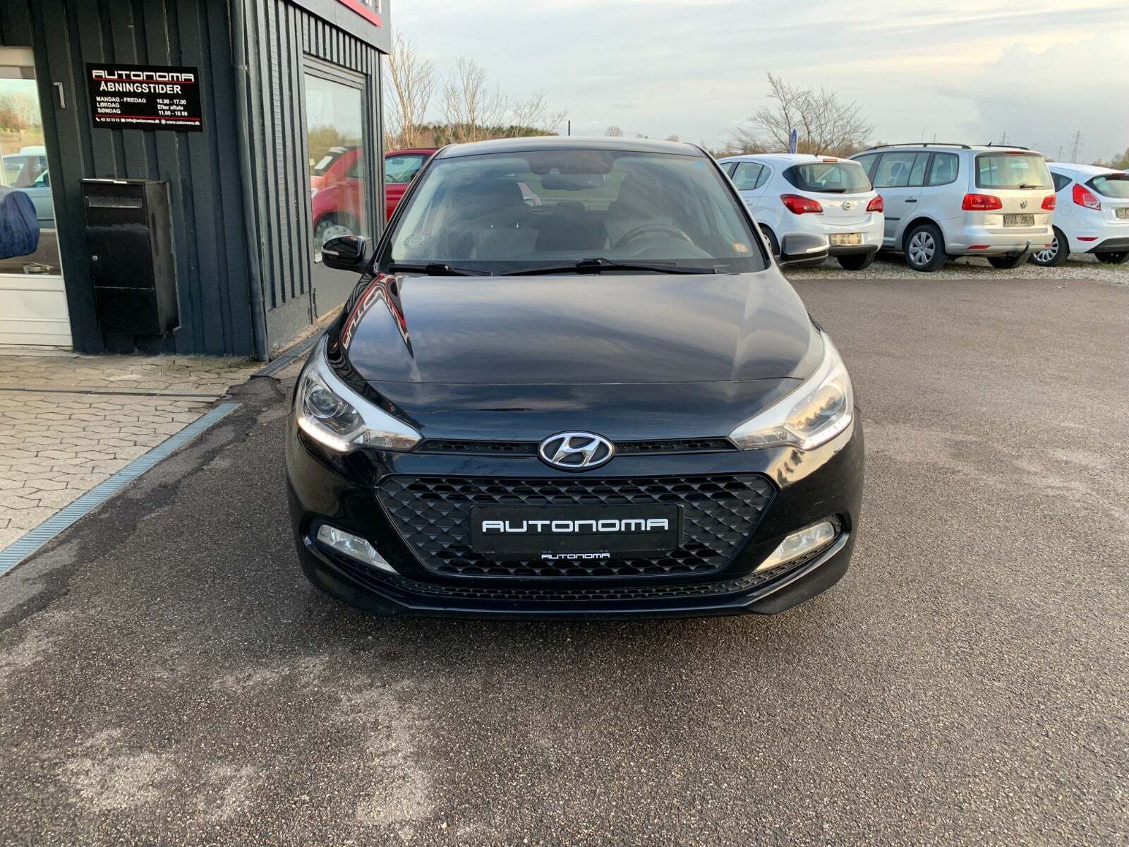 Grøn Hyundai i20 fra 2015