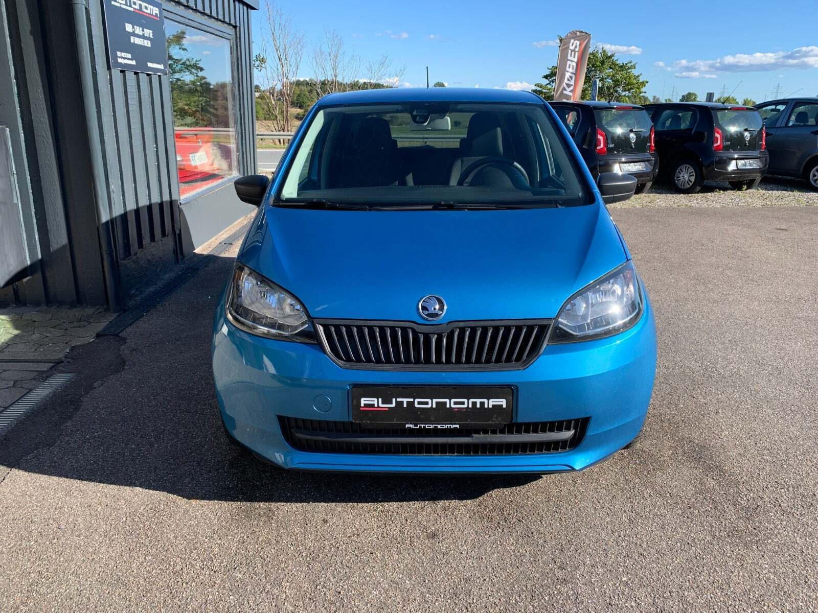 Blå Skoda Citigo fra 2017