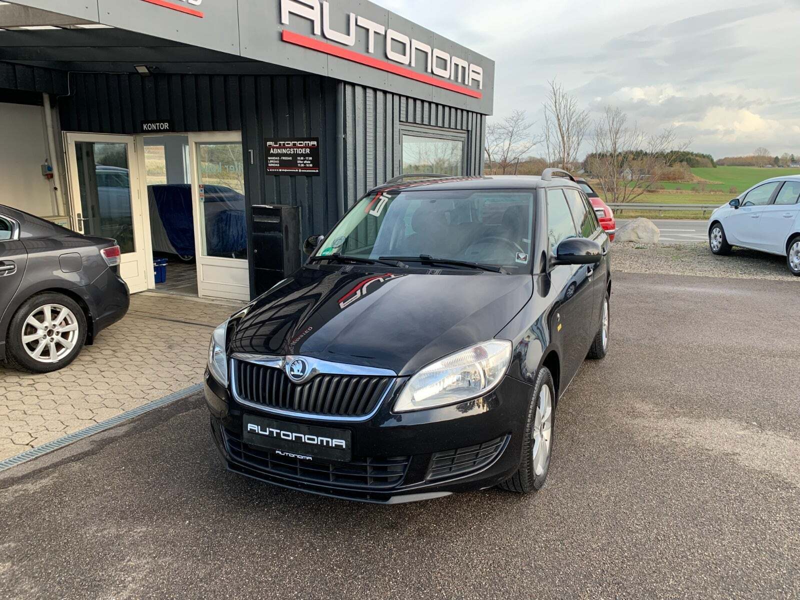 Sort Skoda Fabia fra 2014