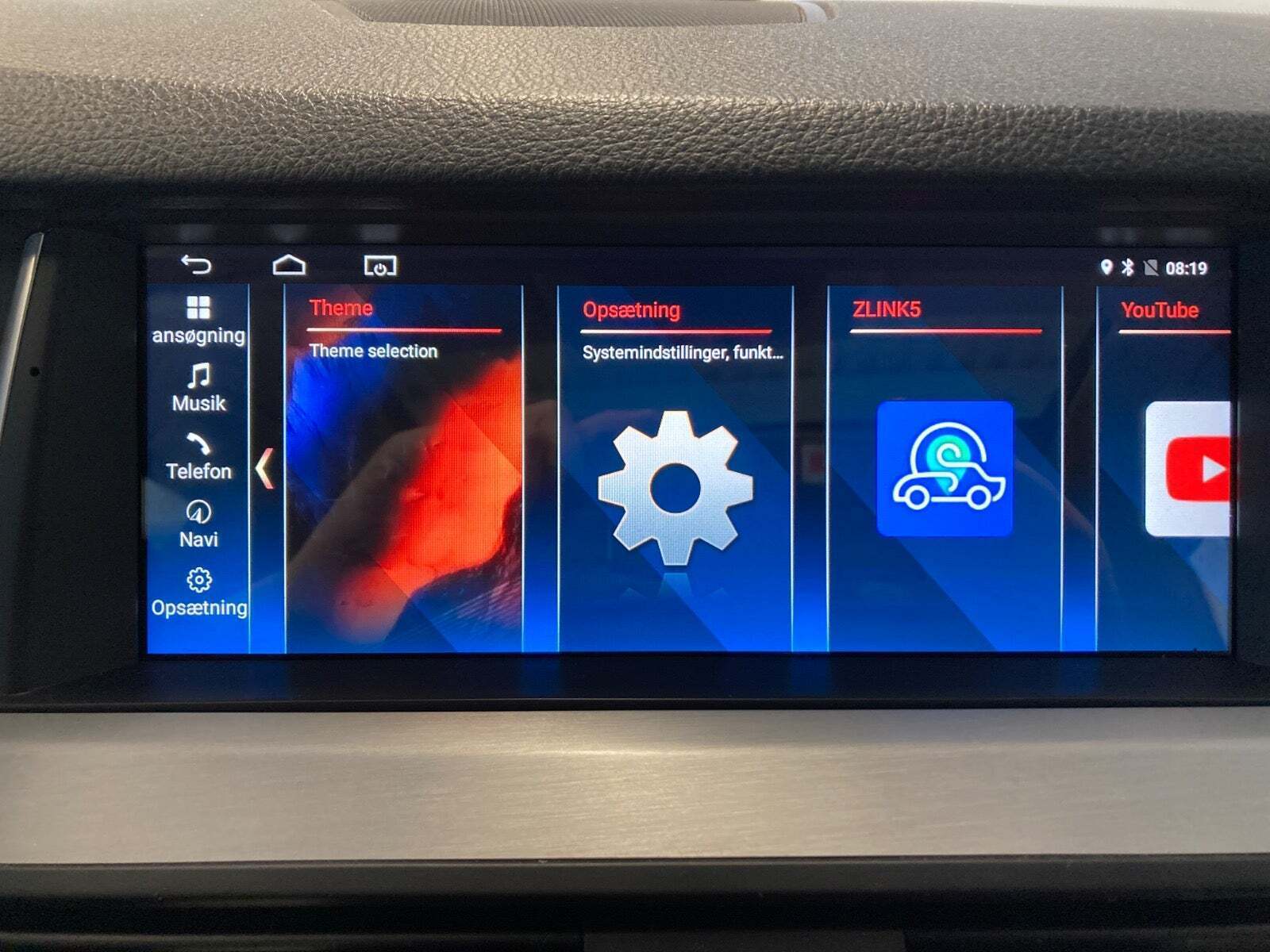 Blå BMW 520d fra 2013