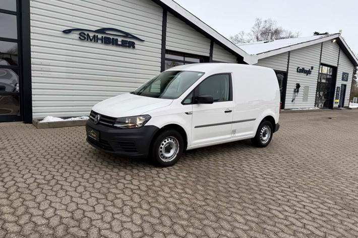 Hvid VW Caddy fra 2017