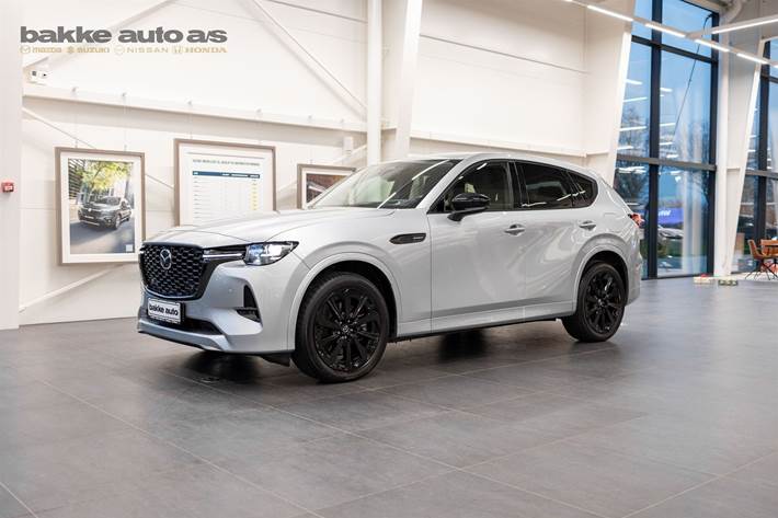 Grå Mazda CX-60 fra 2024 set udefra