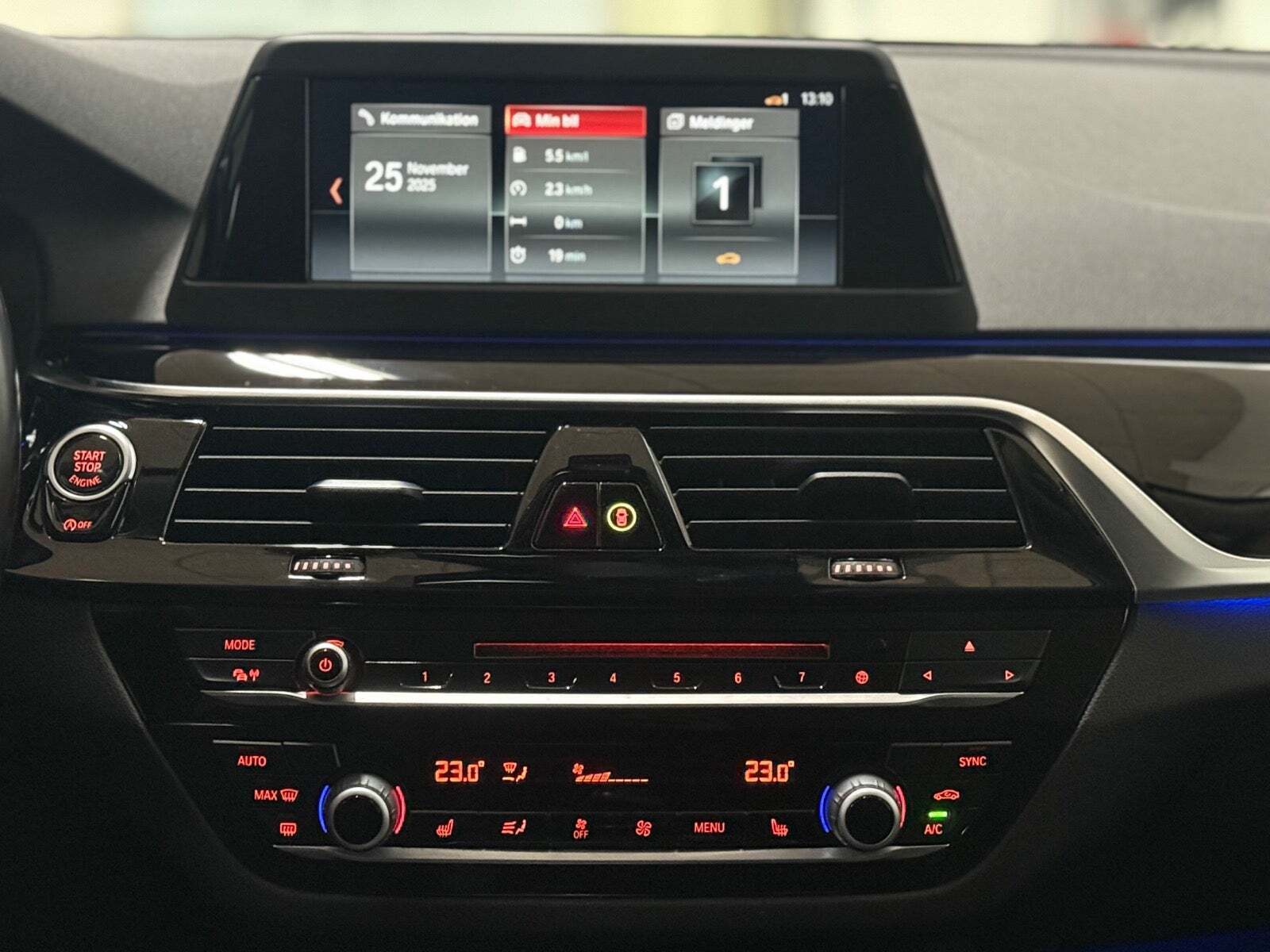 Hvid BMW 520d fra 2019