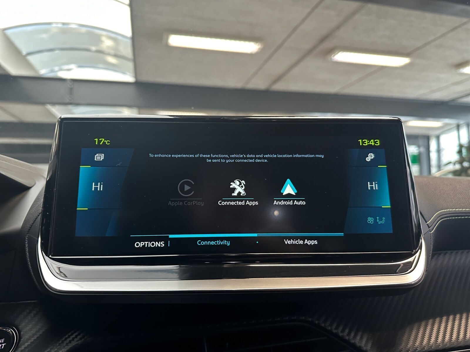 Sort Peugeot e-208 fra 2021