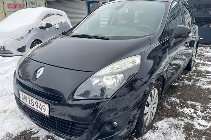 Sort Renault Grand Scenic III fra 2010 set udefra
