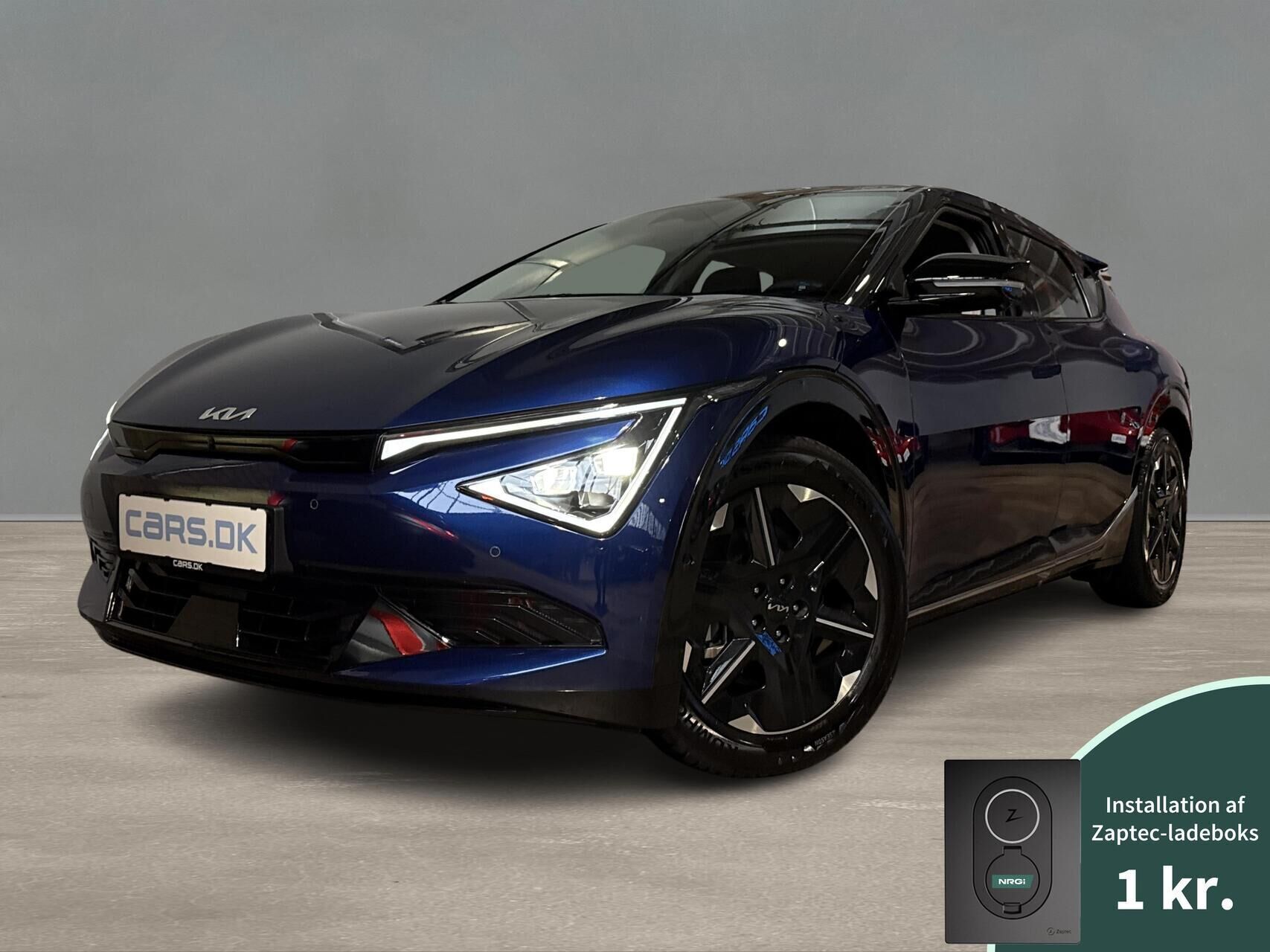 Blå Kia EV6 fra 2025