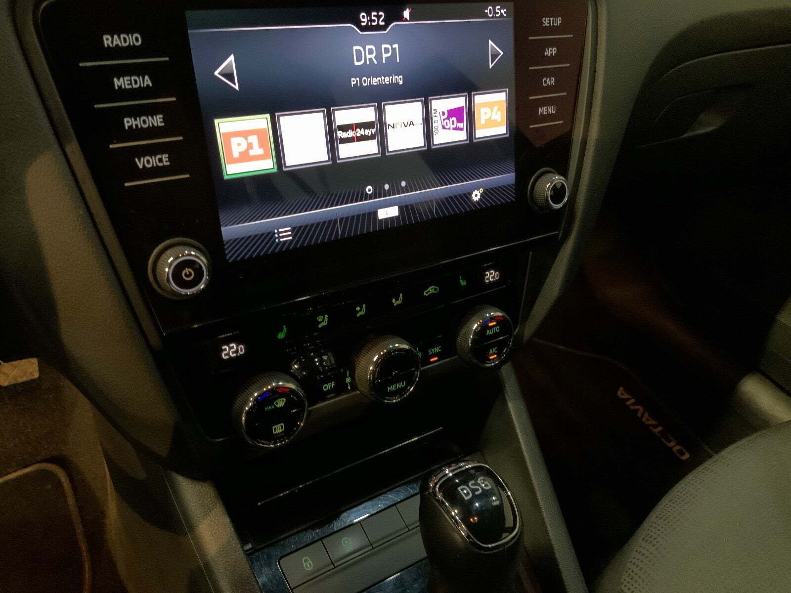 Sort Skoda Octavia fra 2018