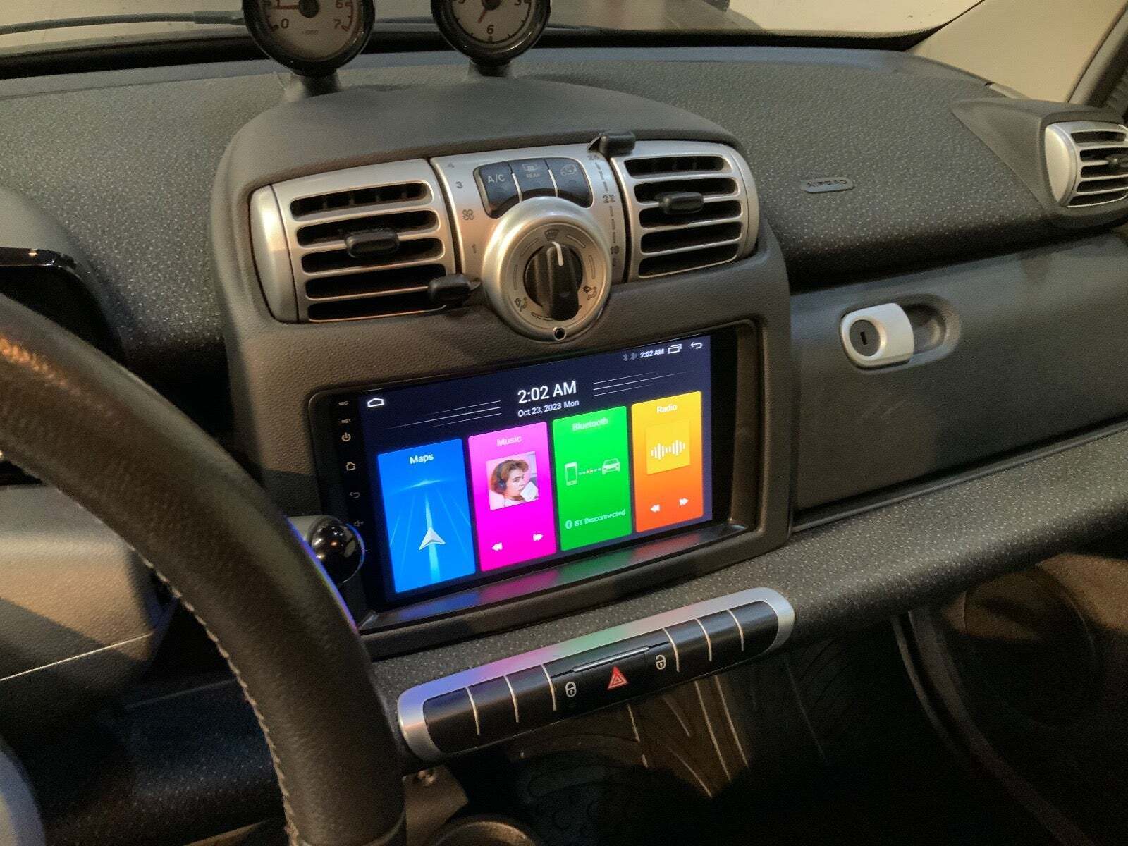 Grå Smart ForTwo Coupé fra 2010