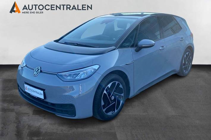 Grå VW ID.3 fra 2023 set udefra