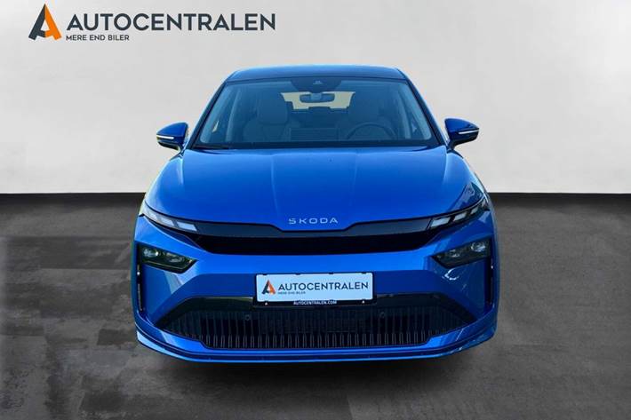 Blå Skoda Enyaq fra 2025