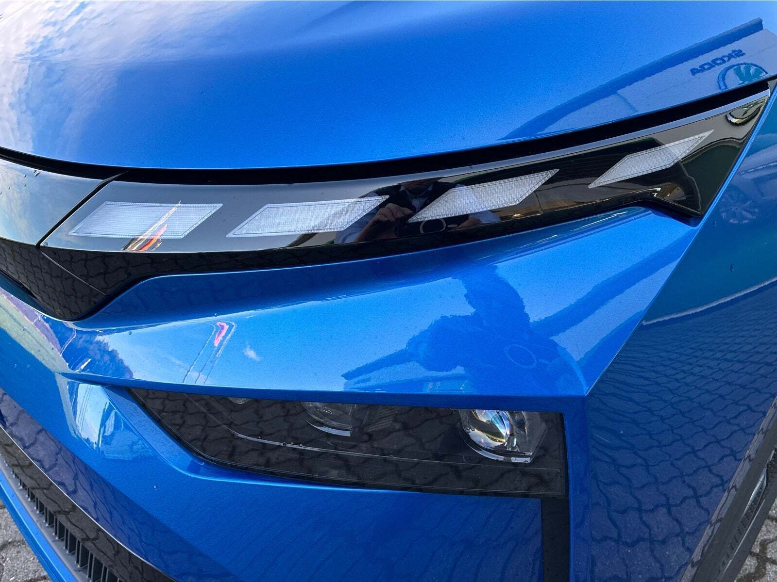 Blå Skoda Enyaq fra 2025