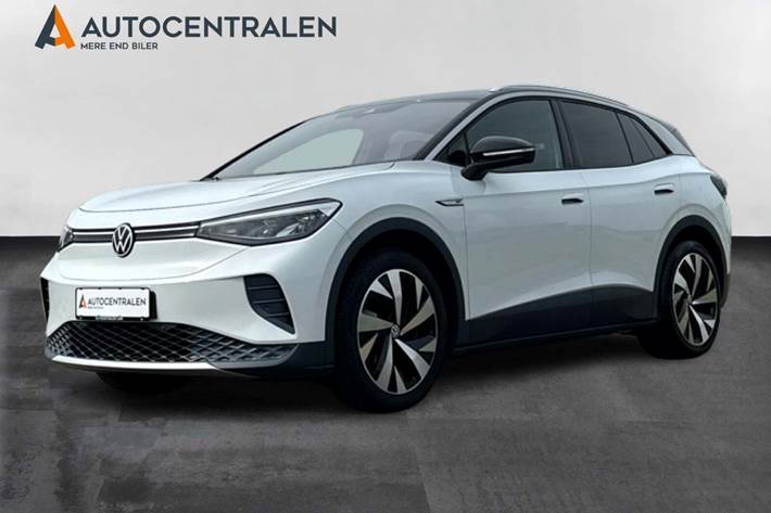 Hvid VW ID.4 fra 2021 set udefra