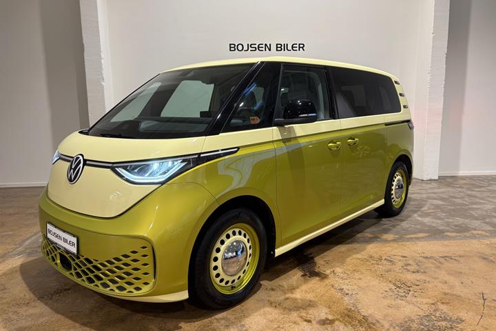 Gul VW ID.Buzz fra 2024 set udefra