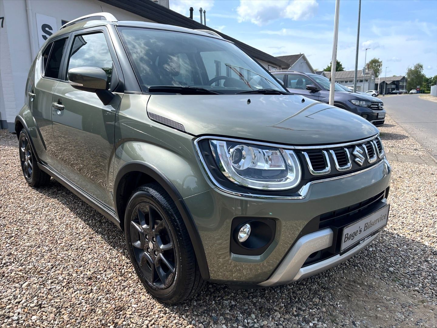 Grøn Suzuki Ignis fra 2020 set udefra
