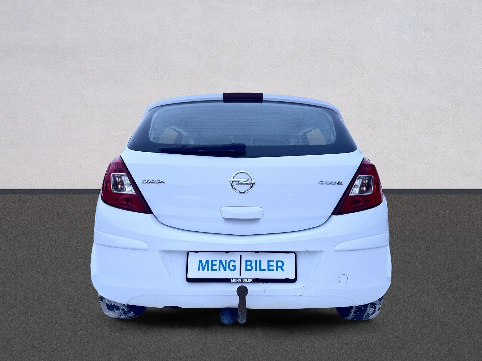Hvid Opel Corsa fra 2014