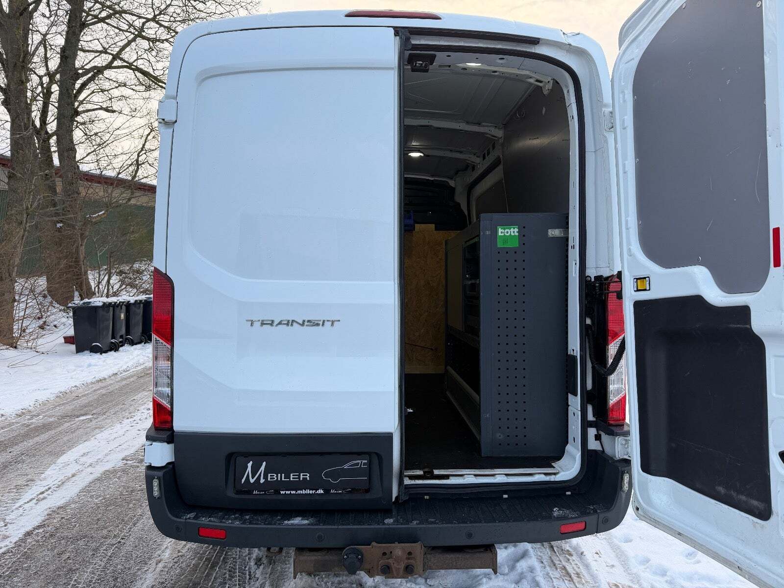 Hvid Ford Transit 350 L2 Van fra 2019