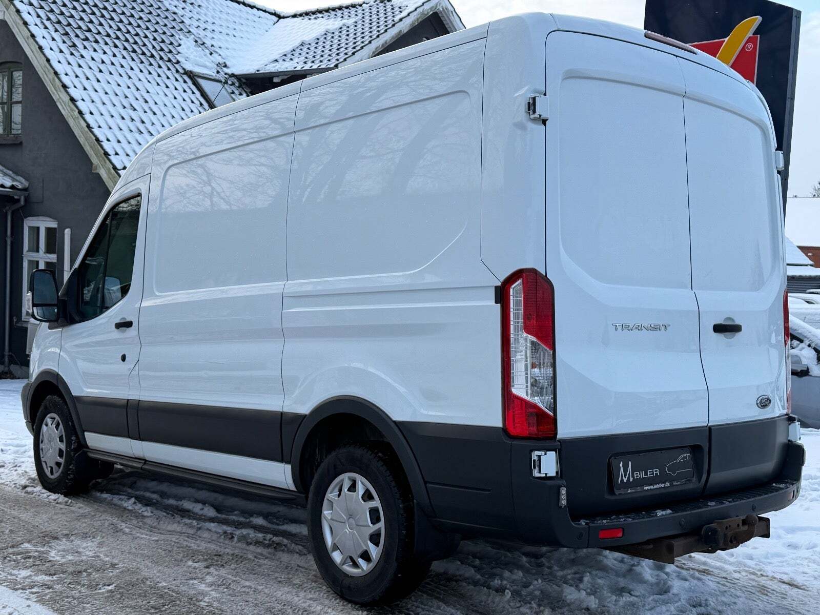 Hvid Ford Transit 350 L2 Van fra 2019