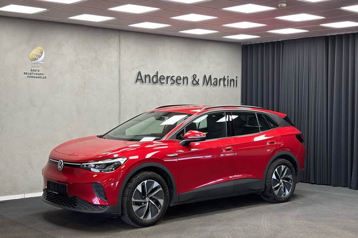 Rød VW ID.4 fra 2022 set udefra
