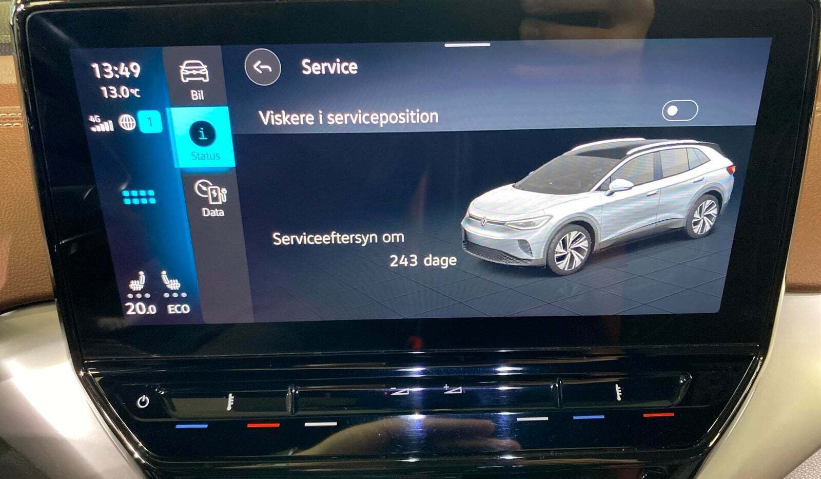 Grå VW ID.4 fra 2022