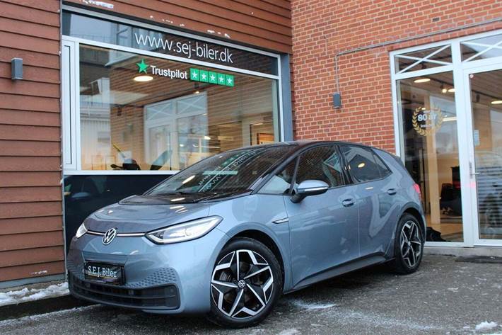 Blå VW ID.3 fra 2021
