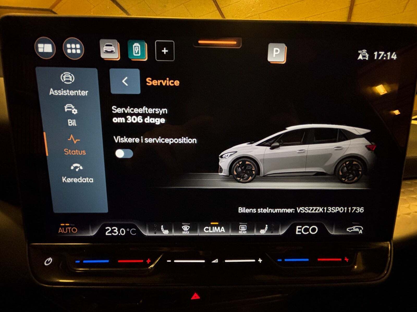 Blå Cupra Born fra 2024