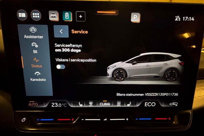 Blå Cupra Born fra 2024