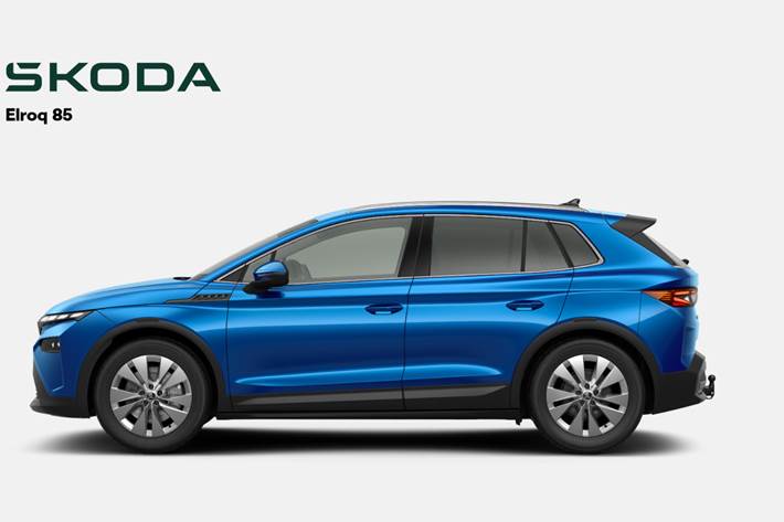 Blå Skoda Elroq fra 2026
