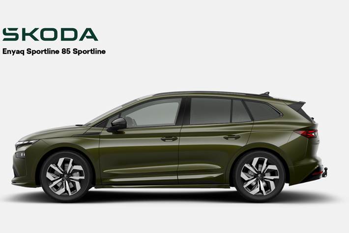 Grøn Skoda Enyaq fra 2026