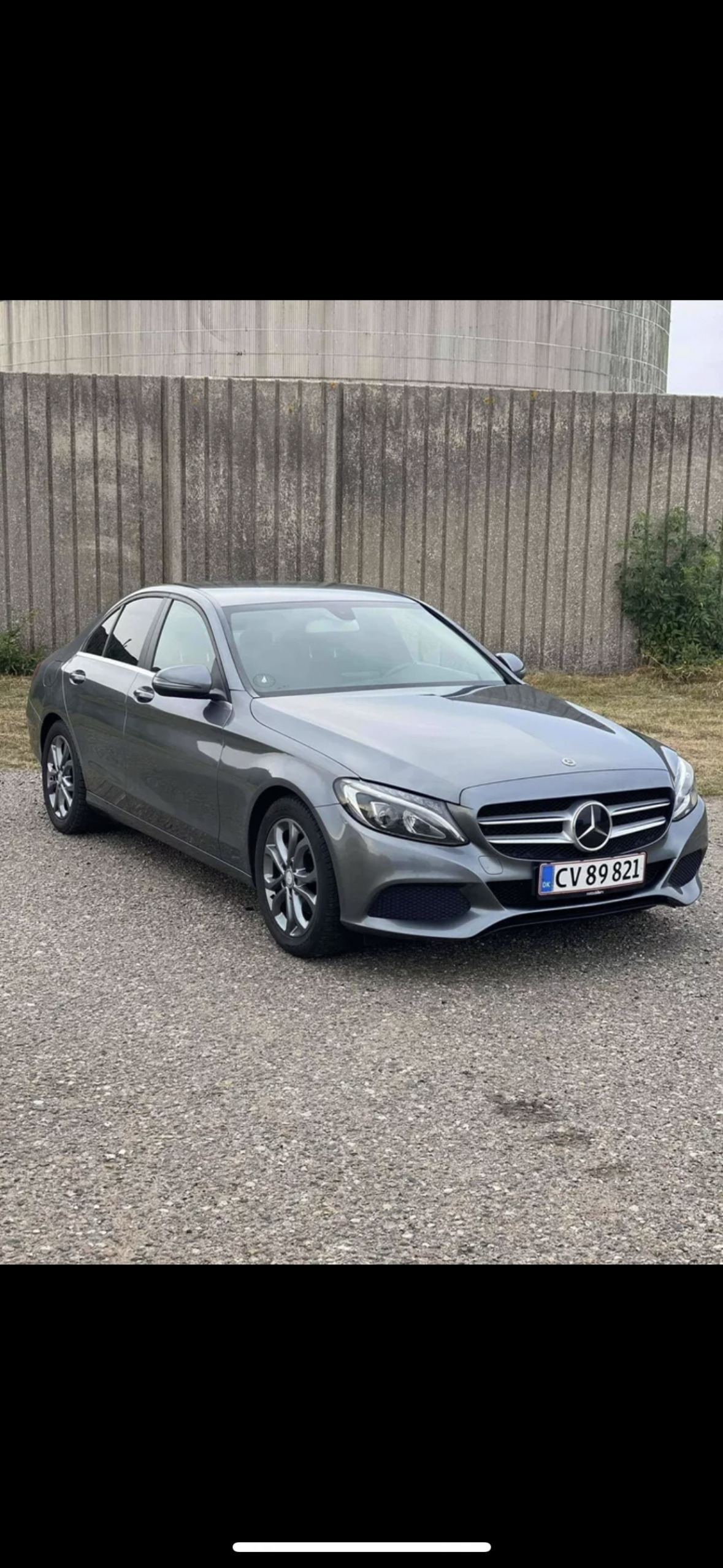 Grå Mercedes C-Klasse fra 2017