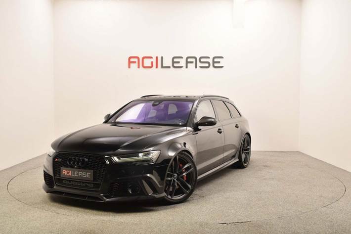 Sort Audi RS6 fra 2015 set udefra