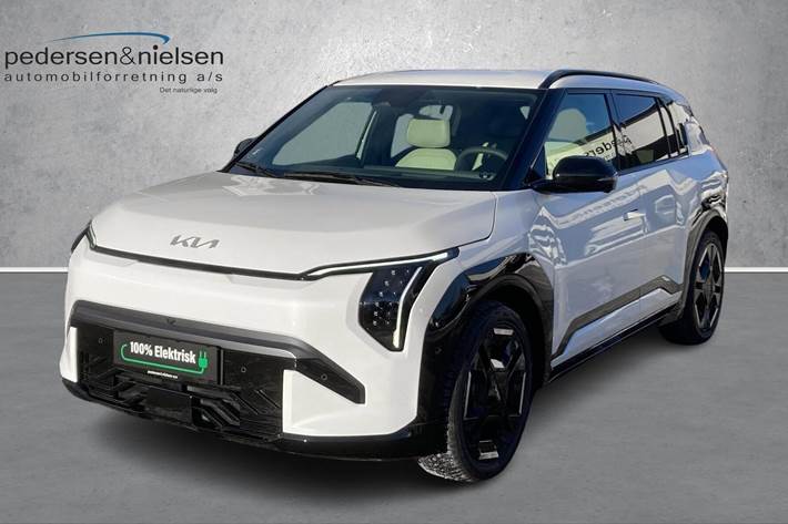 Hvid Kia EV3 fra 2025 set udefra