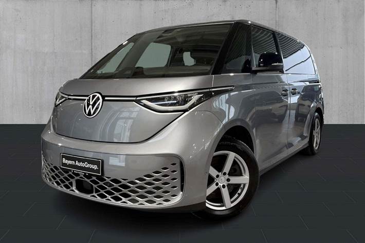 Grå VW ID.Buzz fra 2023 set udefra