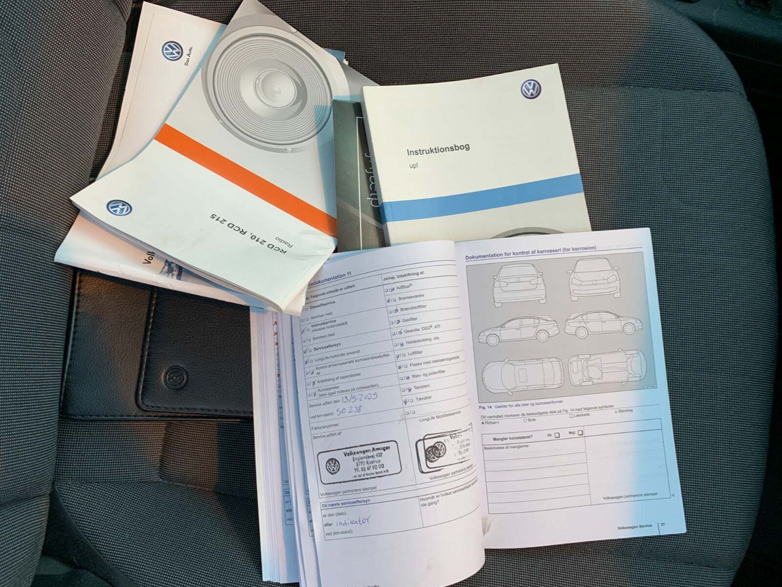 Grøn VW UP! fra 2013