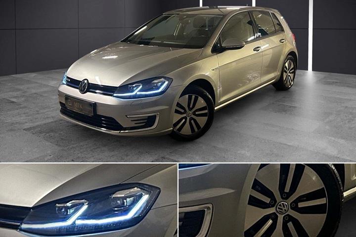 Sølv VW e-Golf VII fra 2020 set udefra