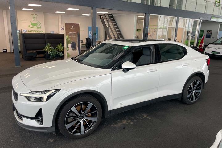 Hvid Polestar 2 fra 2023