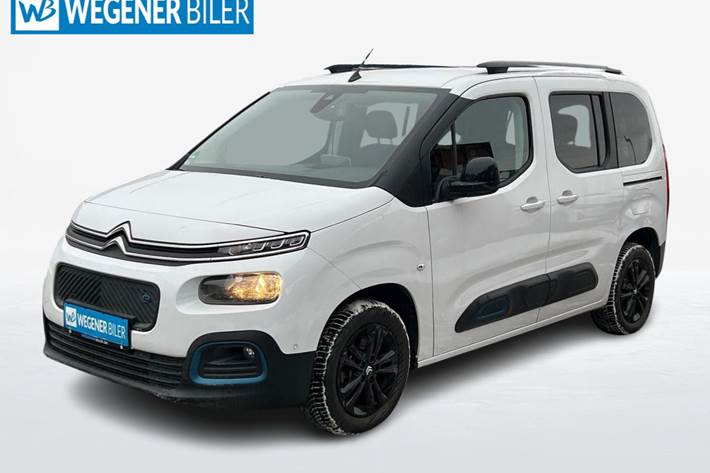 Hvid Citroën ë-Berlingo fra 2023 set udefra