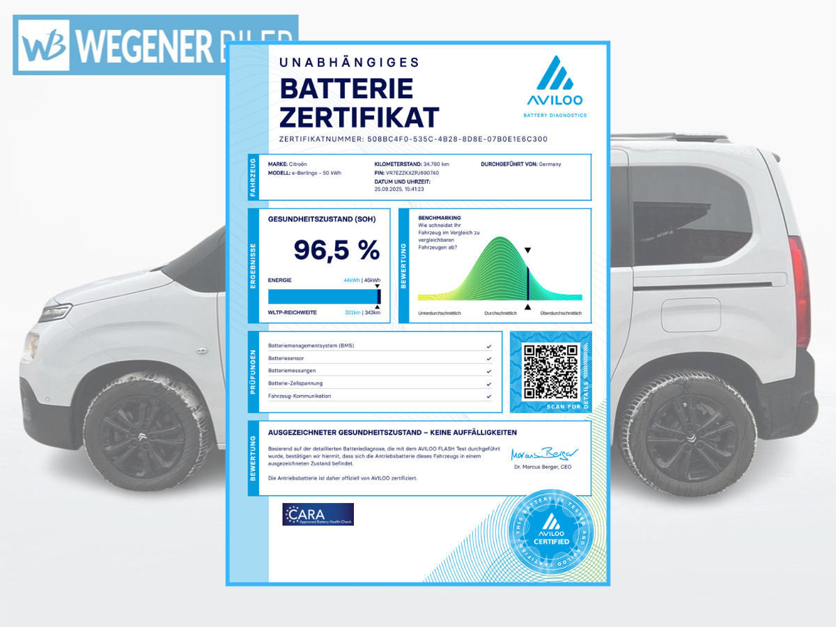 Hvid Citroën ë-Berlingo fra 2023