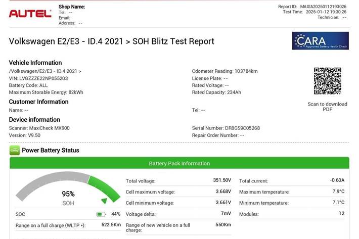 Grå VW ID.4 fra 2022