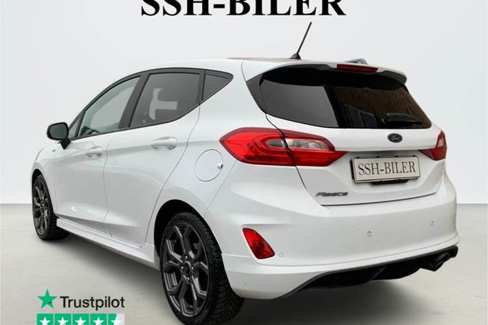 Hvid Ford Fiesta fra 2018