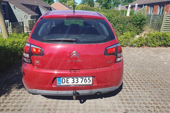Rød Citroën C3 fra 2014