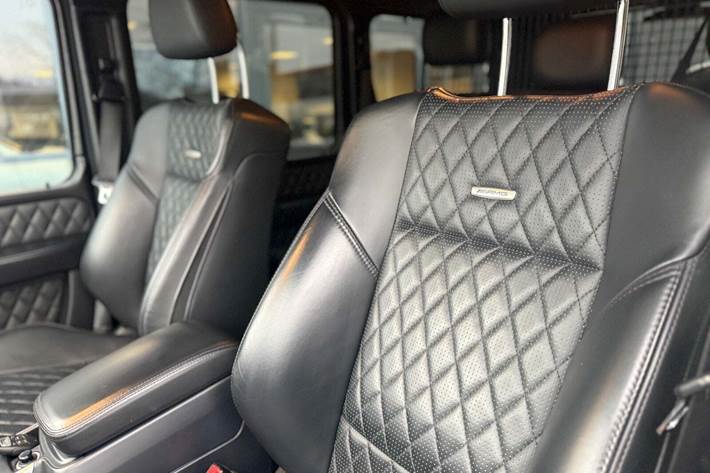 Grå Mercedes G63 fra 2014