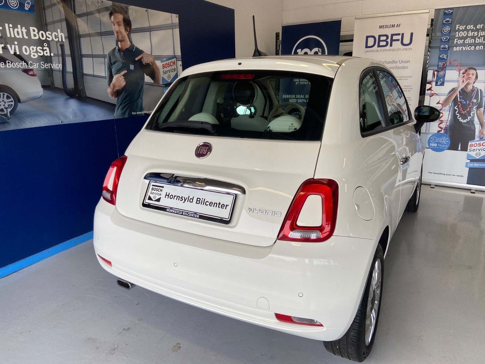 Hvid Fiat 500 fra 2020