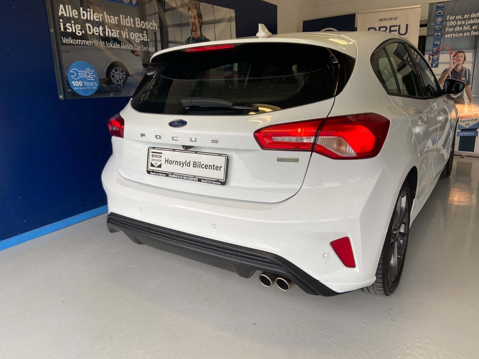 Hvid Ford Focus fra 2018