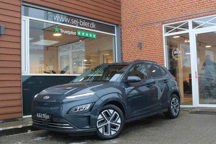 Blå Hyundai Kona fra 2021